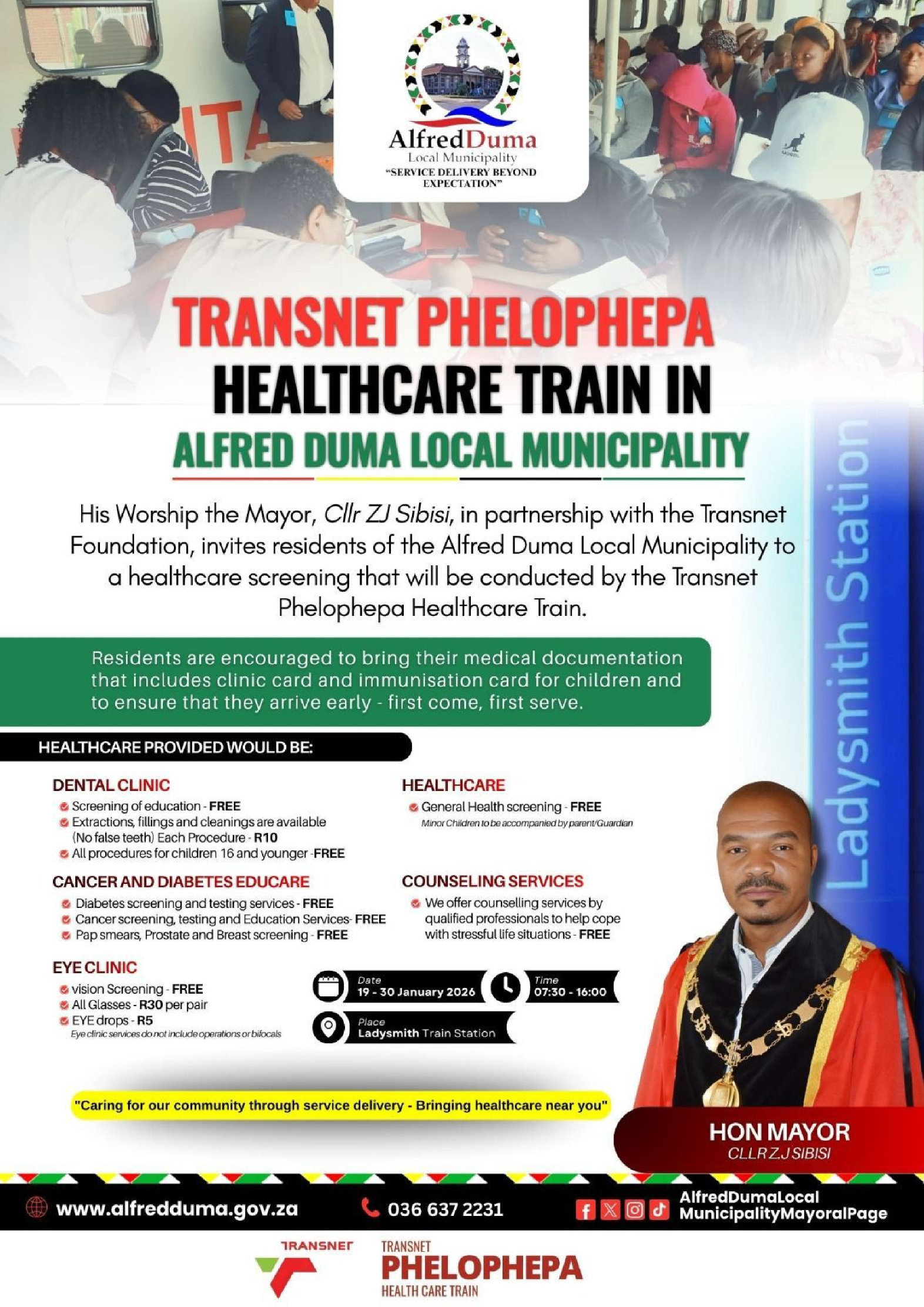 Alfred Duma Transnet Phelophepa page 1