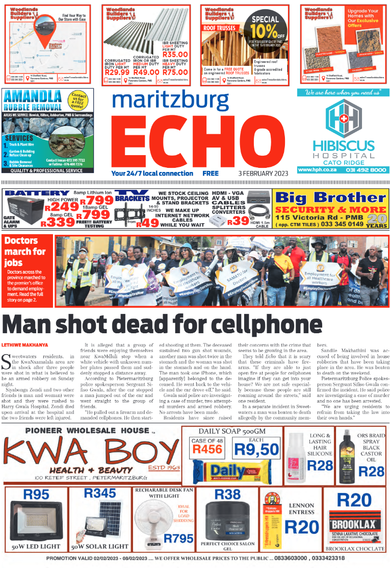Maritzburg Echo_030223 page 1