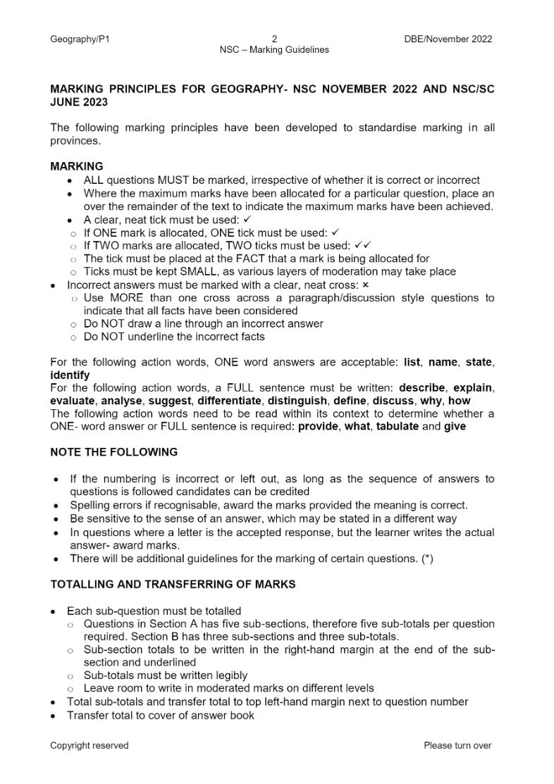 Geography Paper 1 page 22