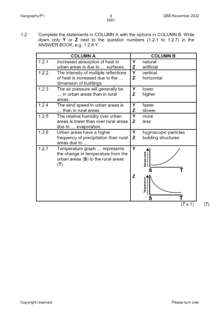 Geography Paper 1 page 6