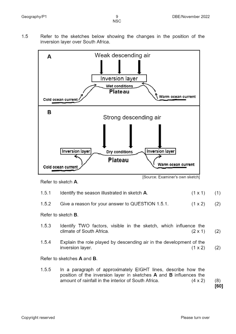 Geography Paper 1 page 9