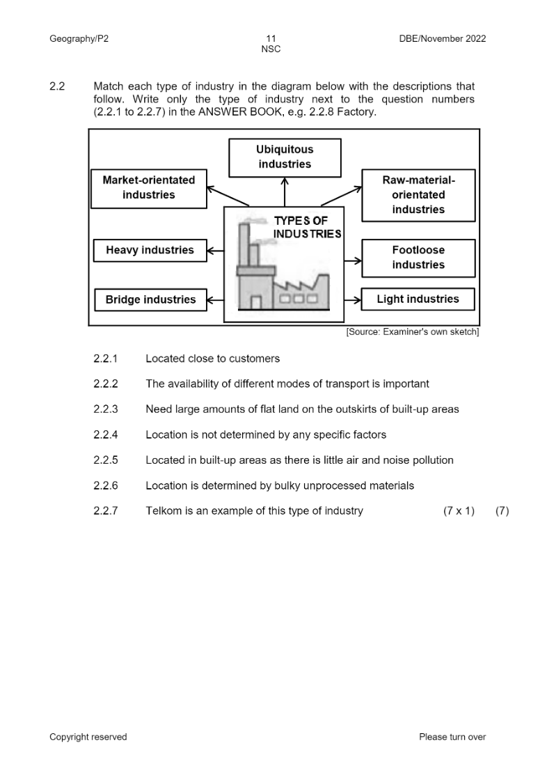 Geography Paper 2 page 11