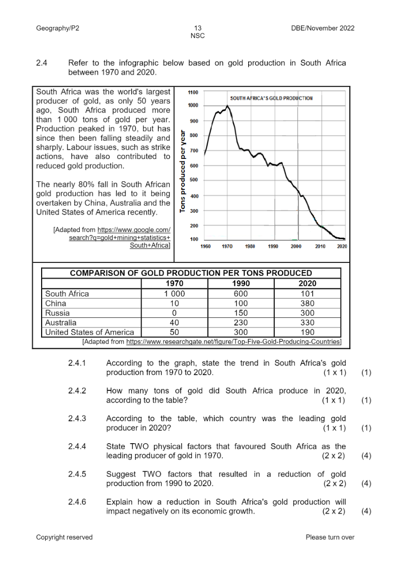 Geography Paper 2 page 13
