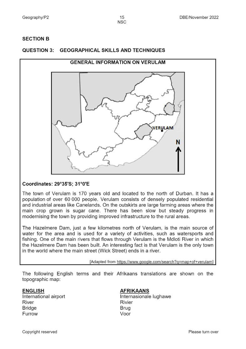Geography Paper 2 page 15