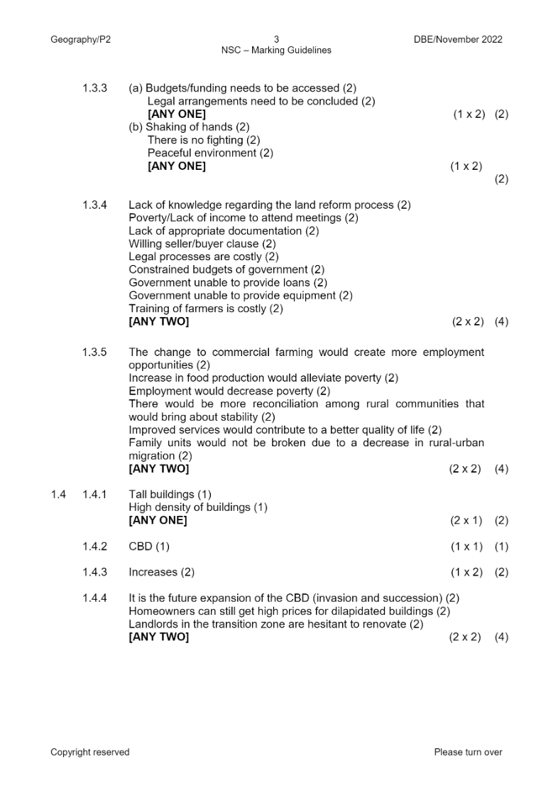 Geography Paper 2 page 22