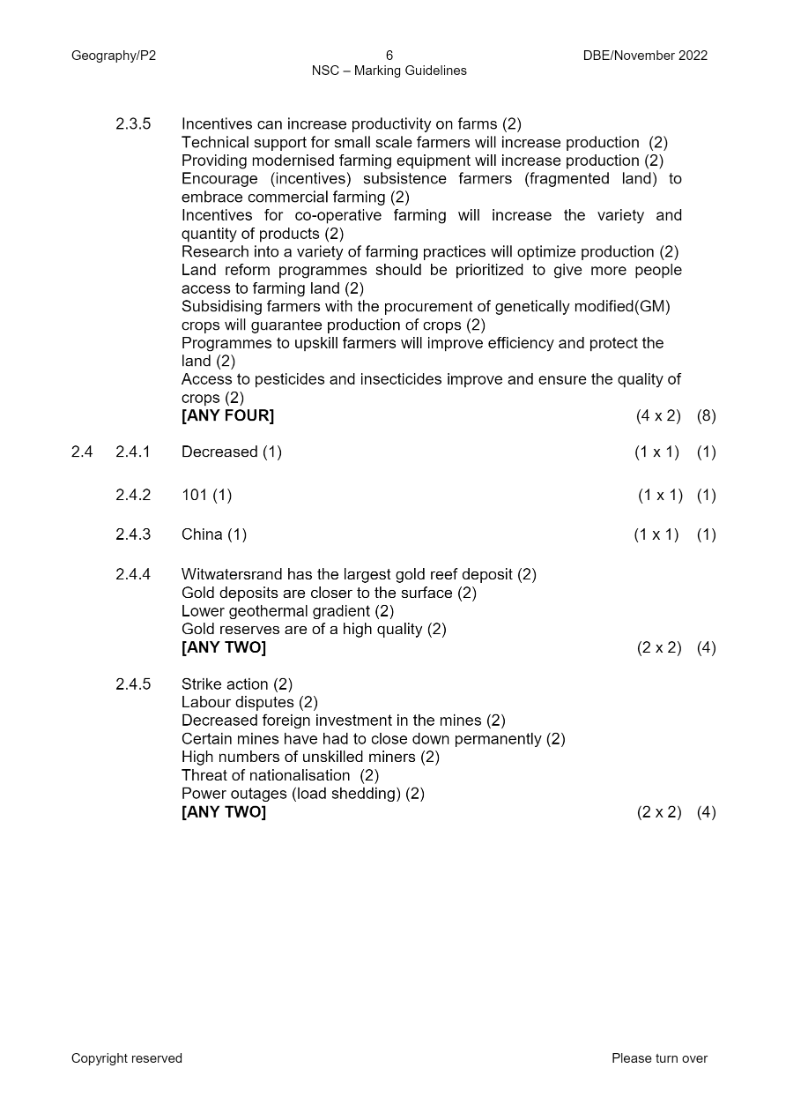 Geography Paper 2 page 25
