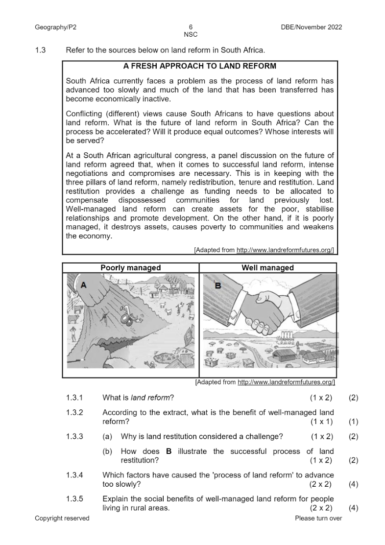 Geography Paper 2 page 6