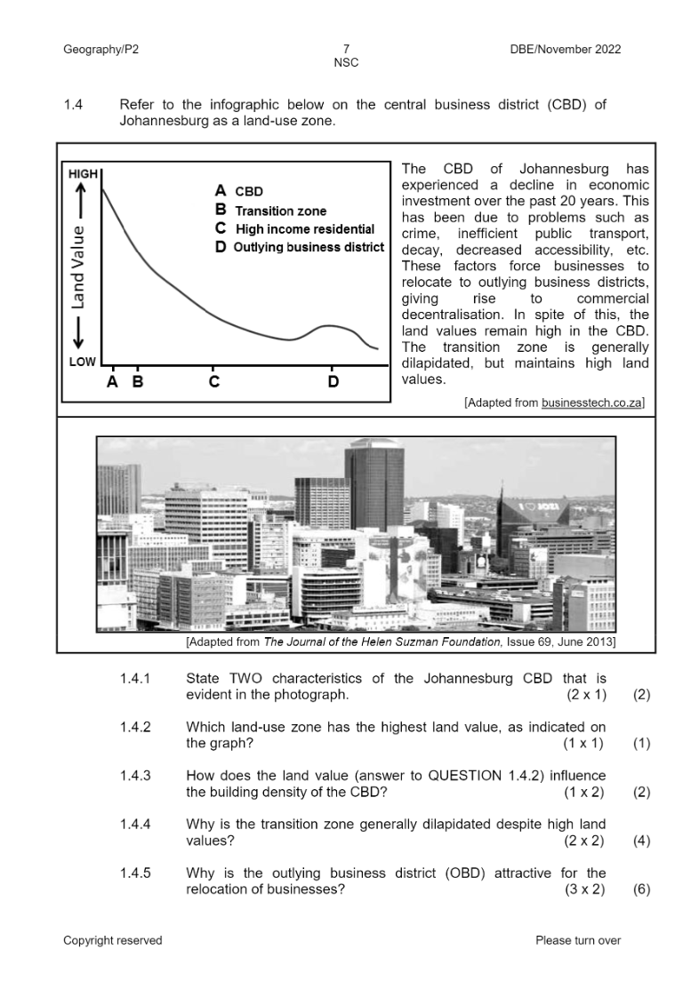 Geography Paper 2 page 7