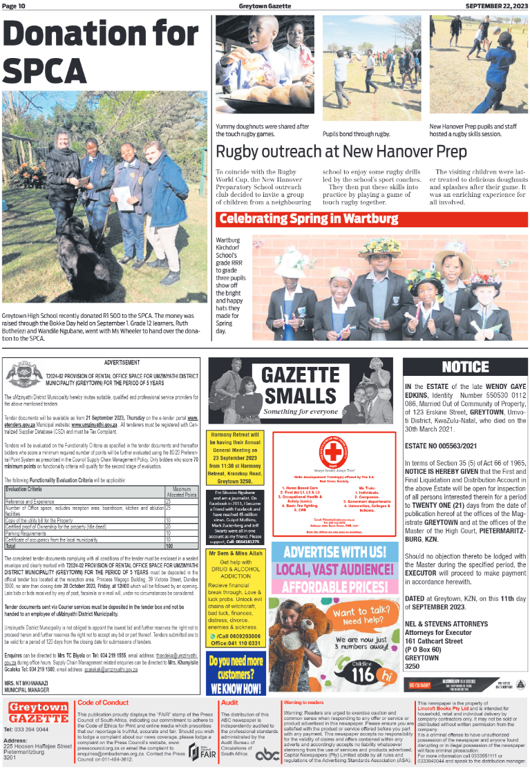 Greytown Gazette 220923 page 10