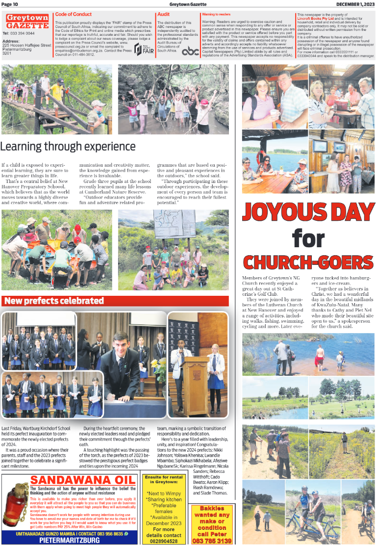 Greytown Gazette 011223 page 10