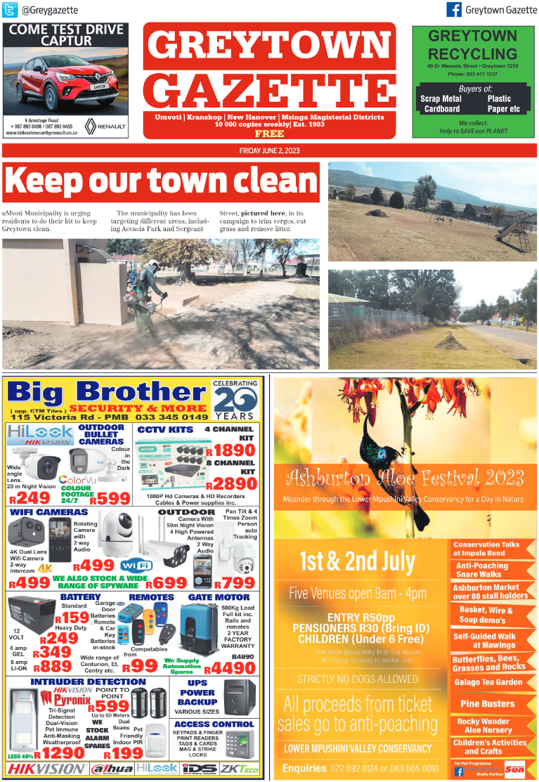 Greytown Gazette 020623 page 1