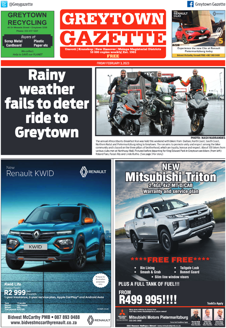 Greytown Gazette 030223 page 1