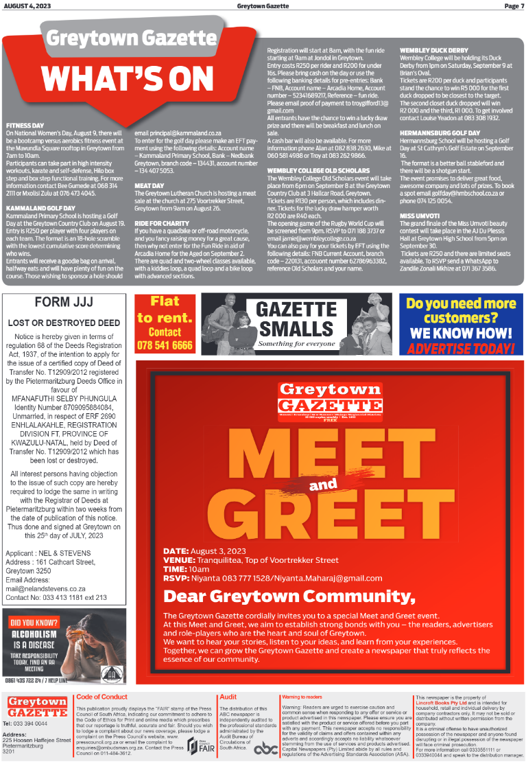Greytown Gazette 040823 page 7