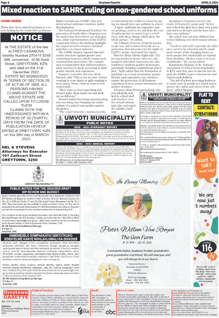 Greytown Gazette 050424 page 6