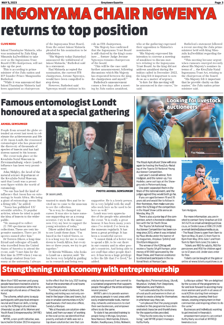 Greytown Gazette 050523 page 3