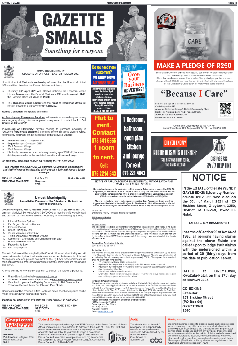 Greytown Gazette 070423 page 11