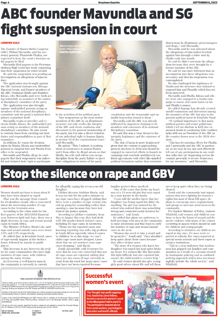 Greytown Gazette 080923 page 4