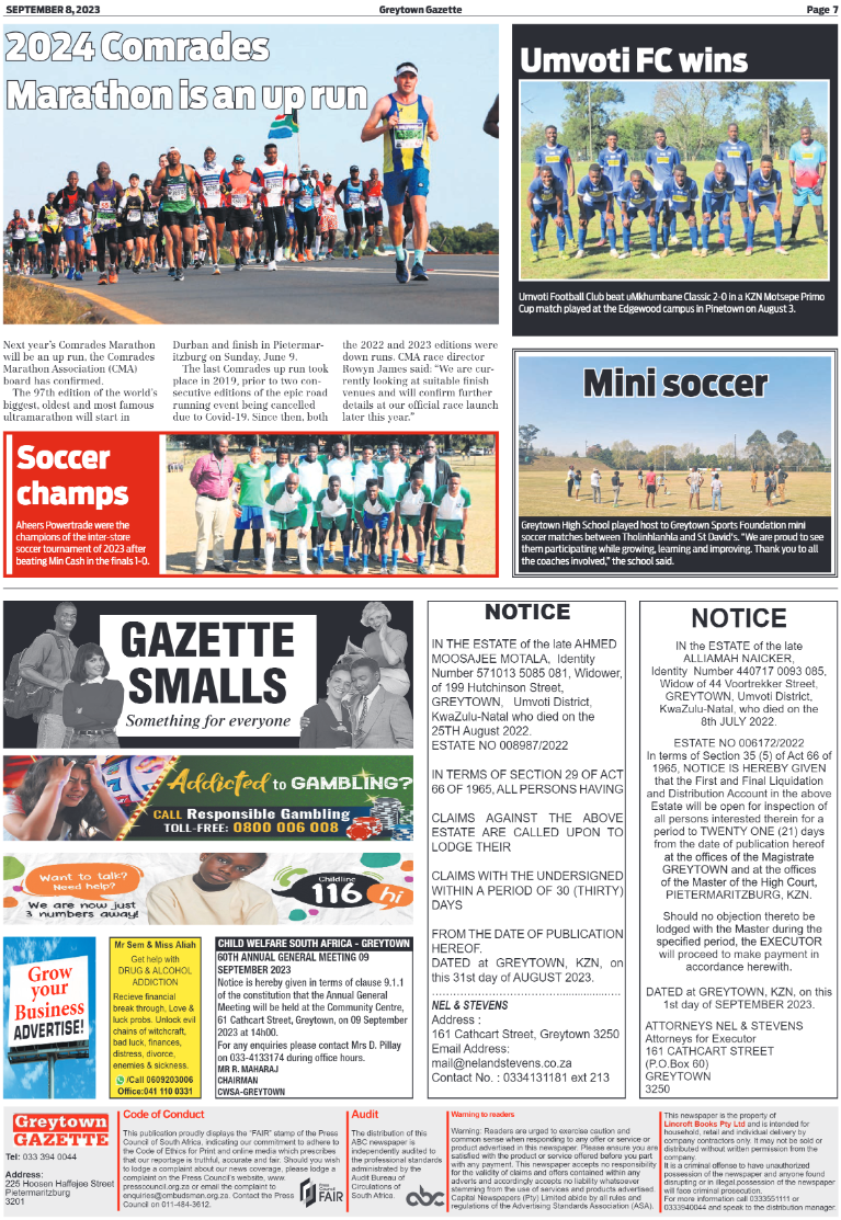 Greytown Gazette 080923 page 7
