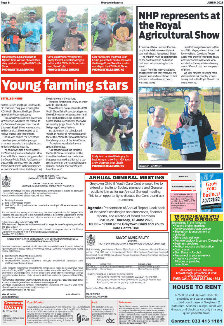 Greytown Gazette 090623 page 6