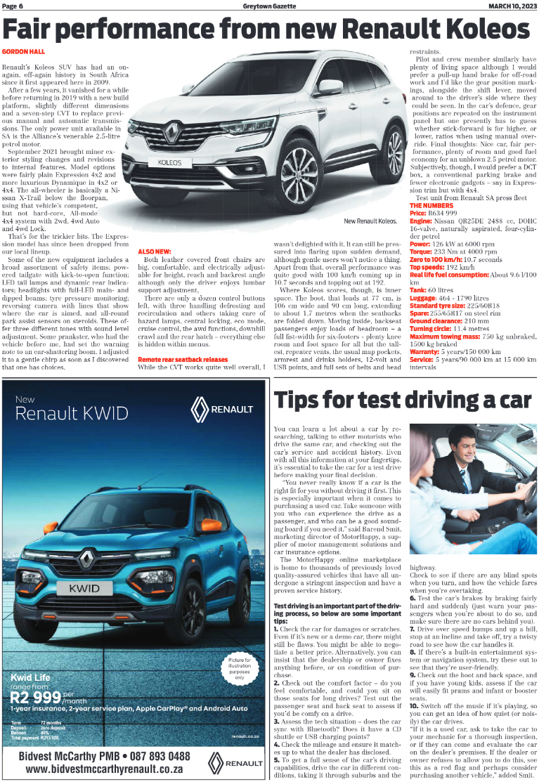 Greytown Gazette 10/03/23 page 6