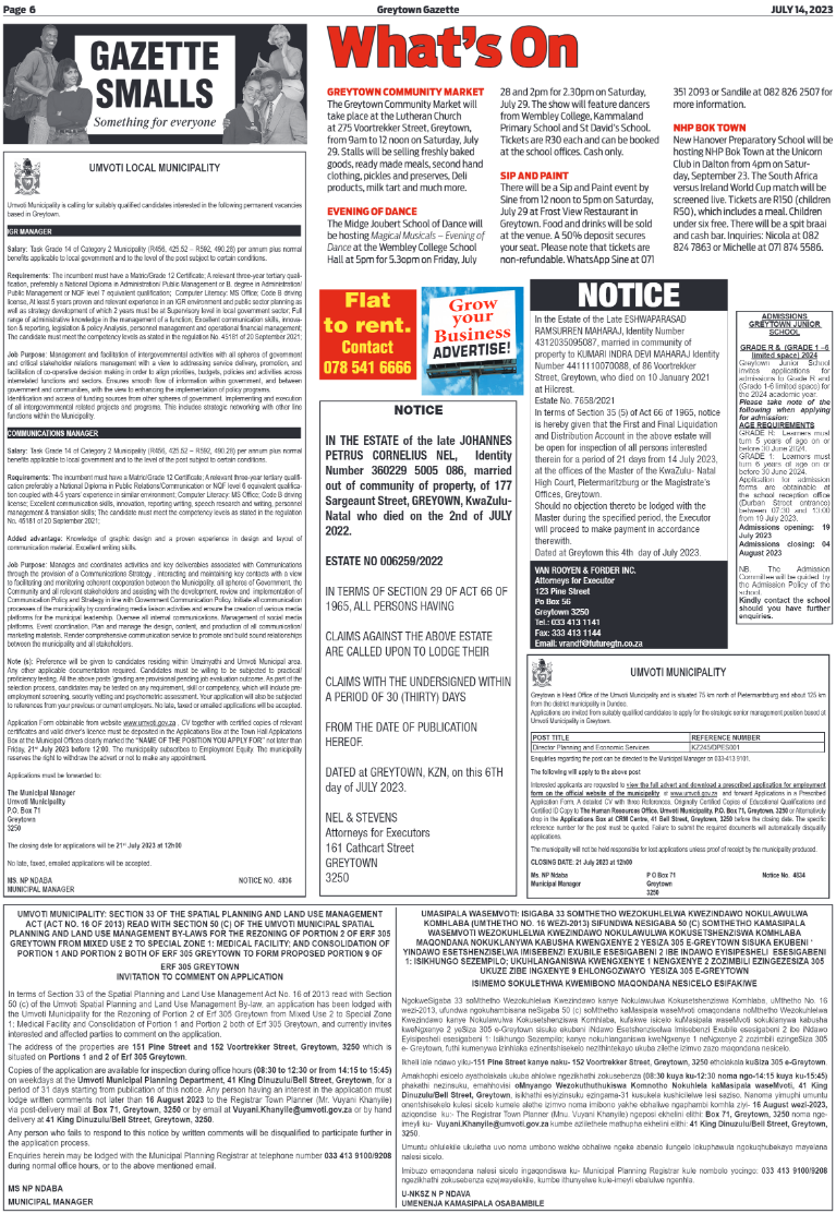 Greytown Gazette 140723 page 6