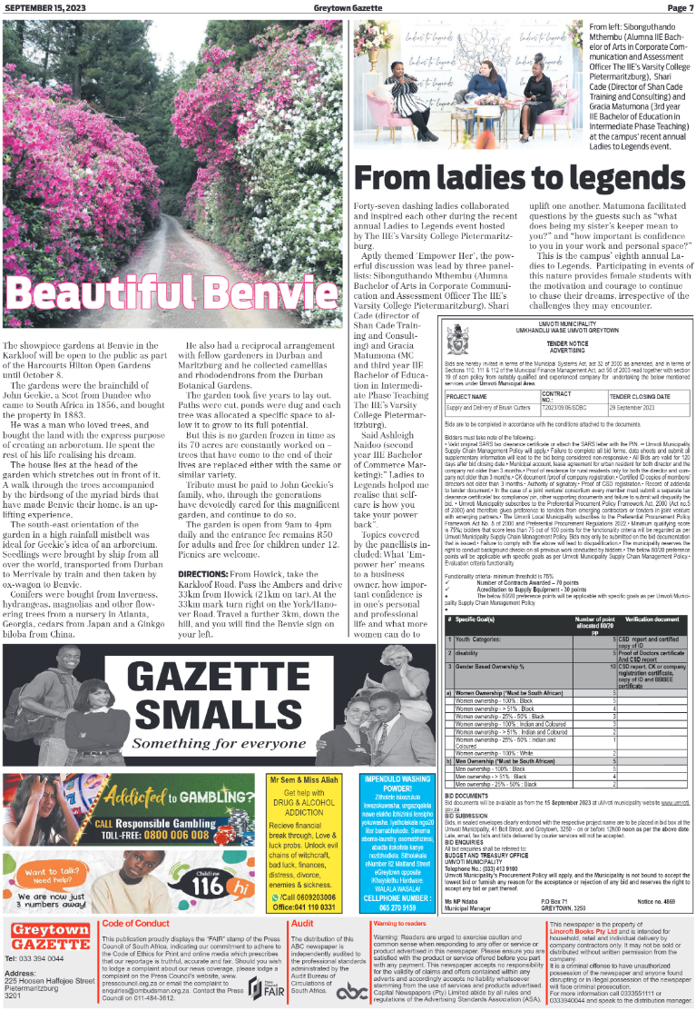 Greytown Gazette 150923 page 7