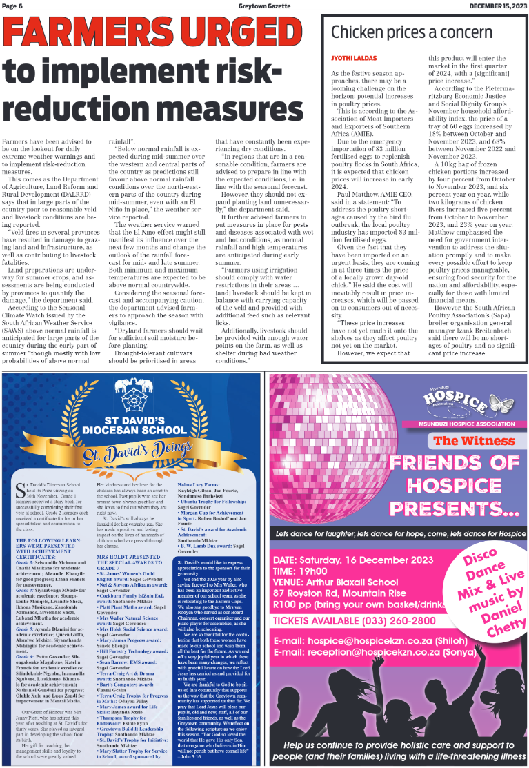 Greytown Gazette 151223 page 6