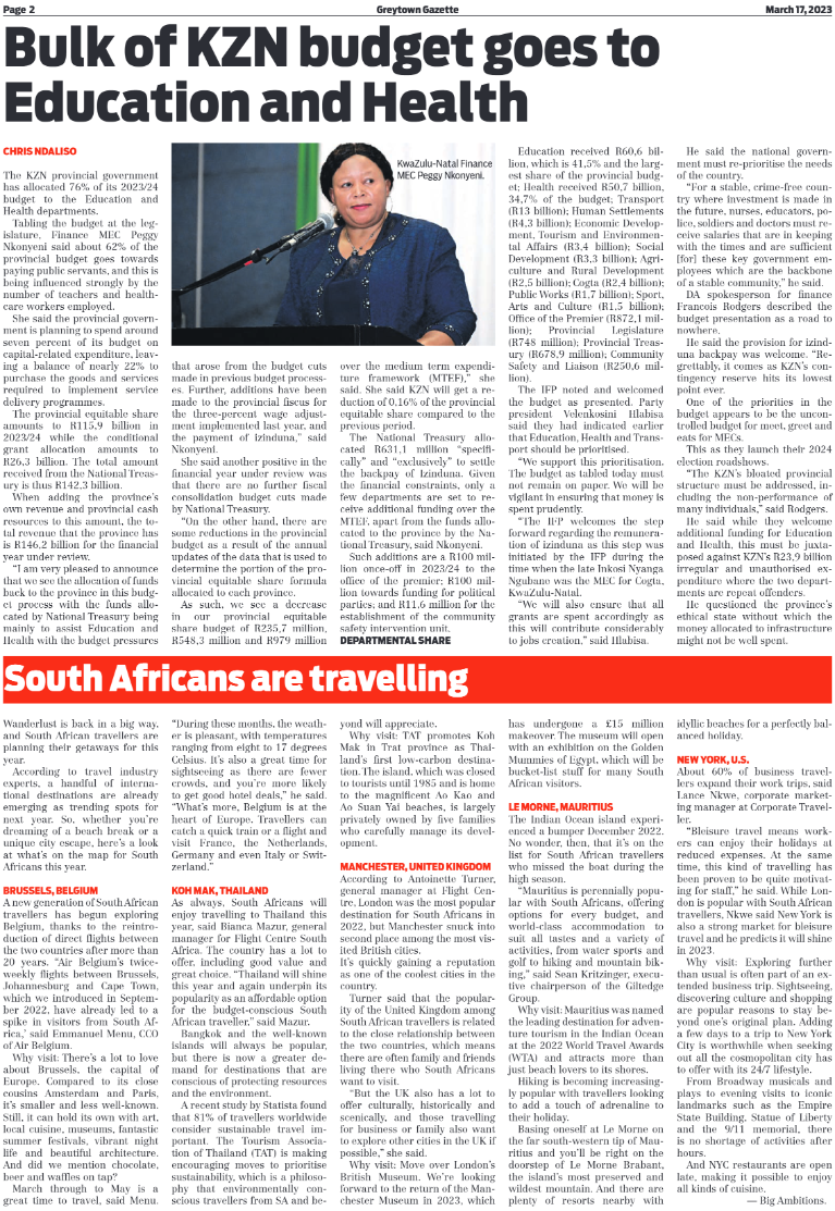 Greytown Gazette 170323 page 2