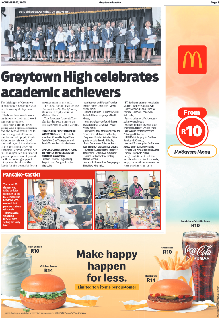 Greytown Gazette 171123 page 5
