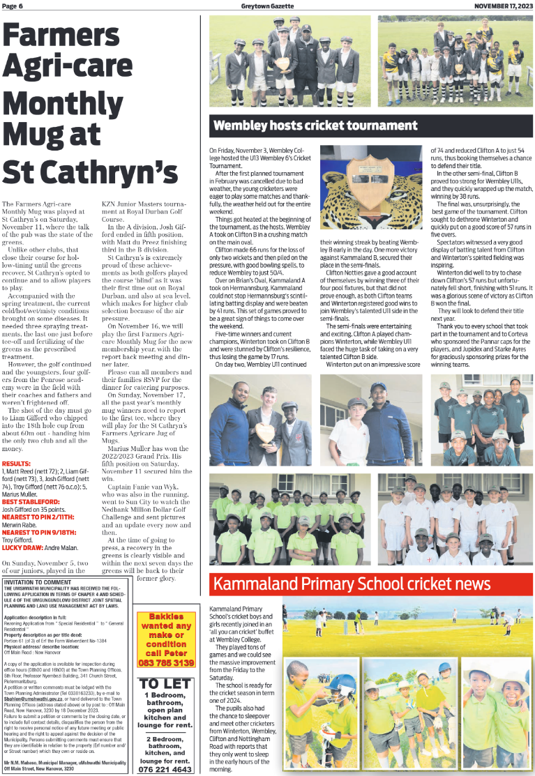 Greytown Gazette 171123 page 6