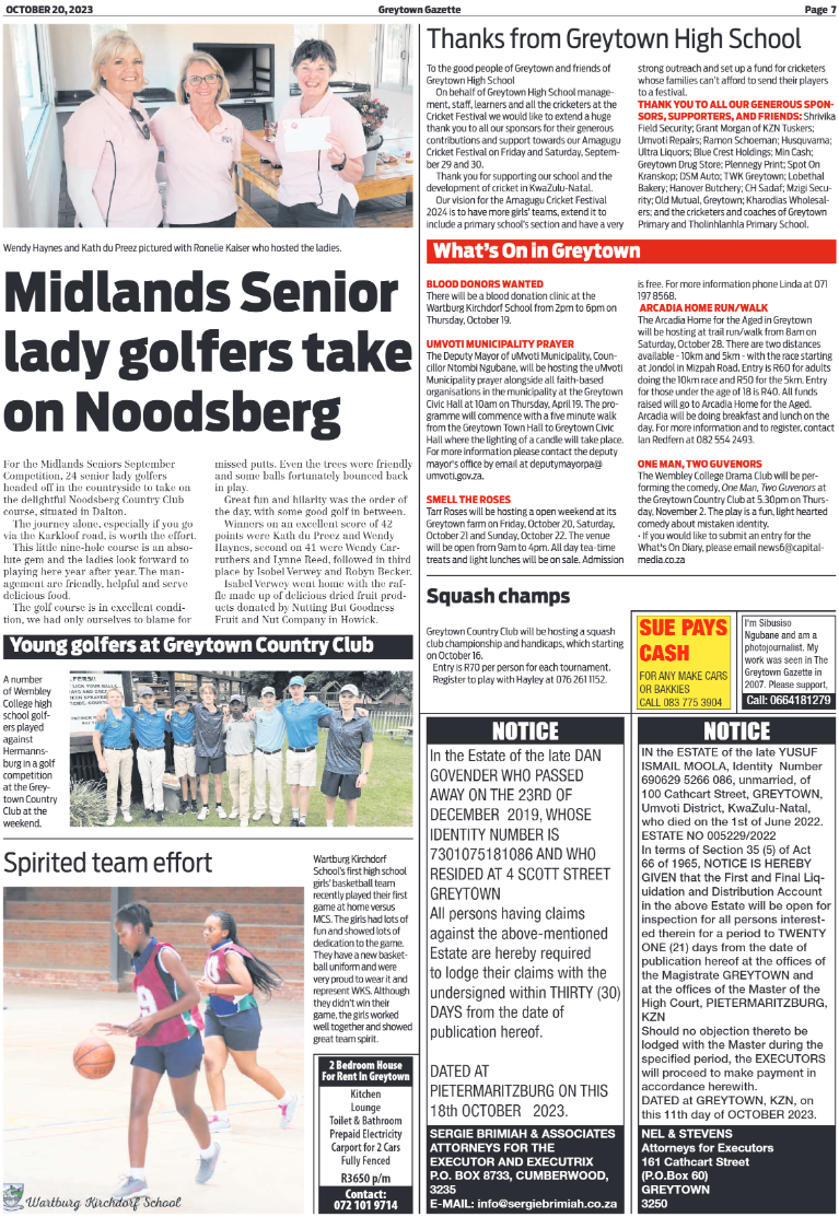 Greytown Gazette 201023 page 7