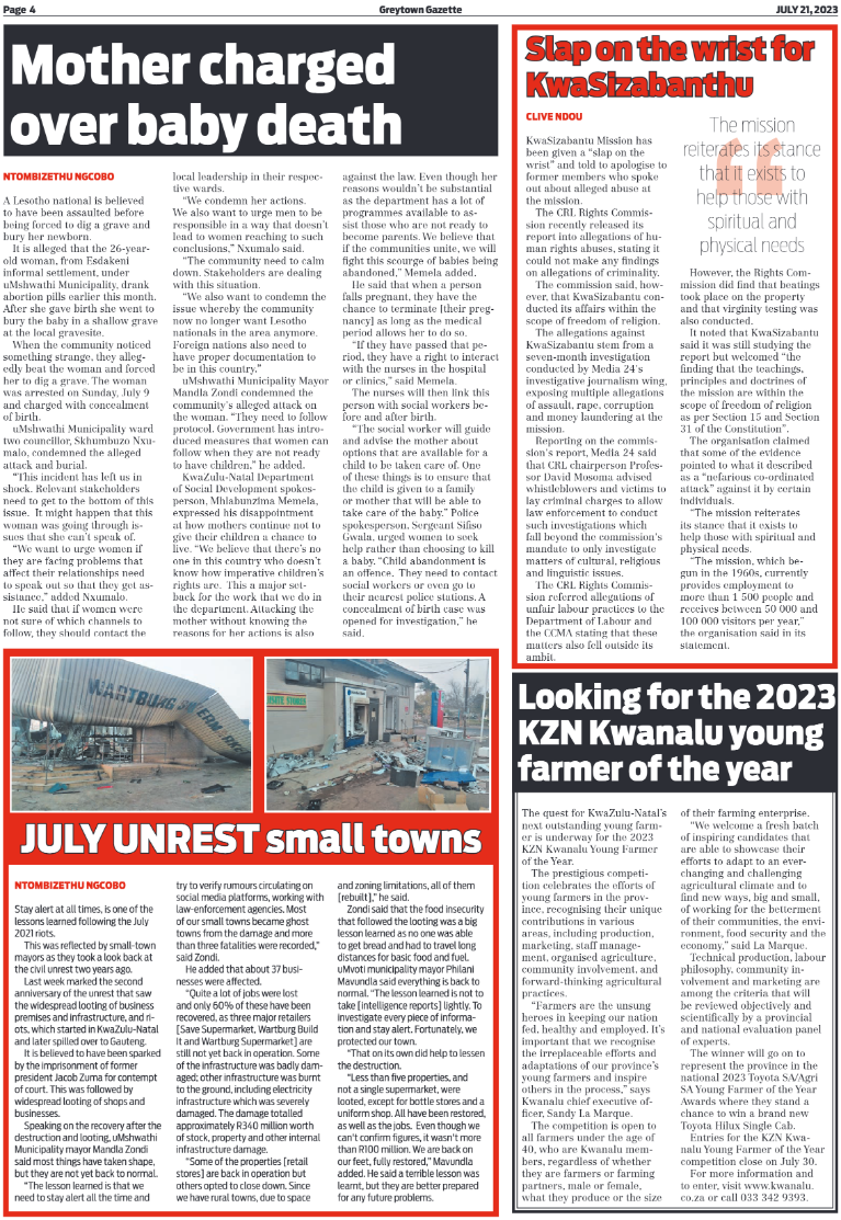 Greytown Gazette 210723 page 4