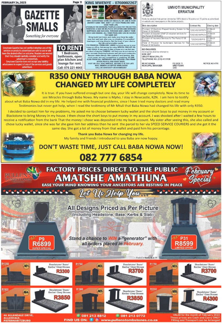 Greytown Gazette 240223 page 11