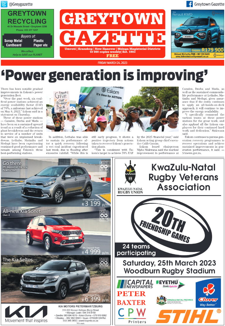 Greytown Gazette 240323 page 1