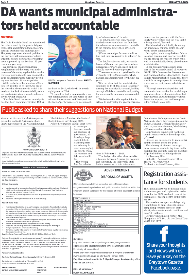 Greytown Gazette 260124 page 8