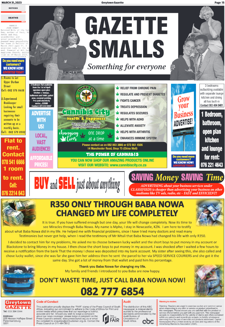 Greytown Gazette 310323 page 14