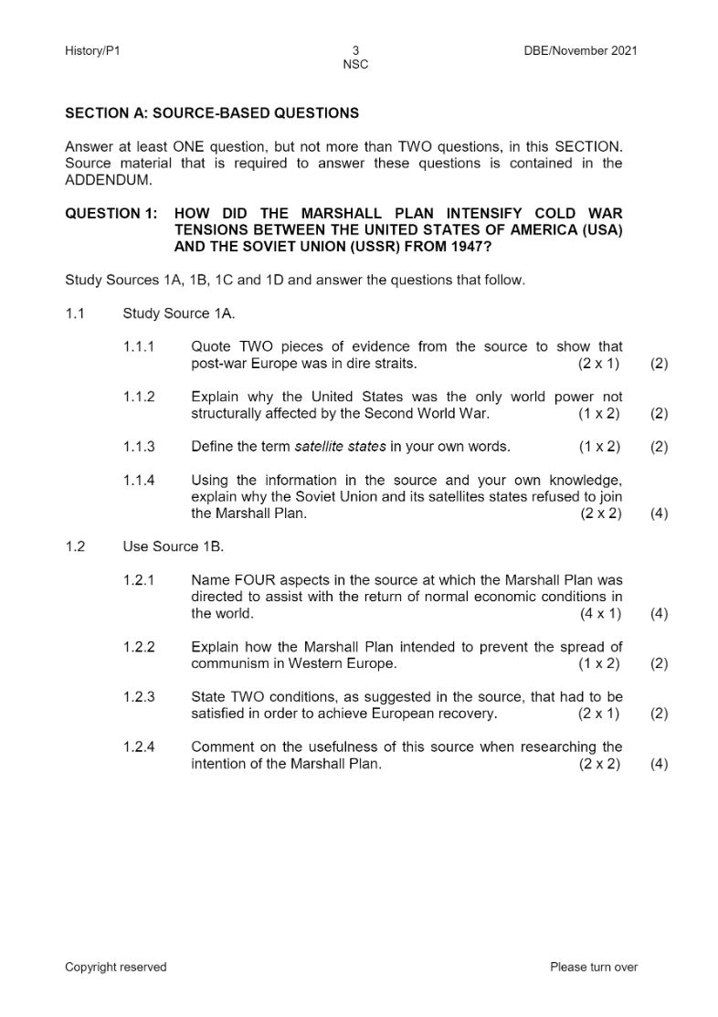 History Paper 1 page 3