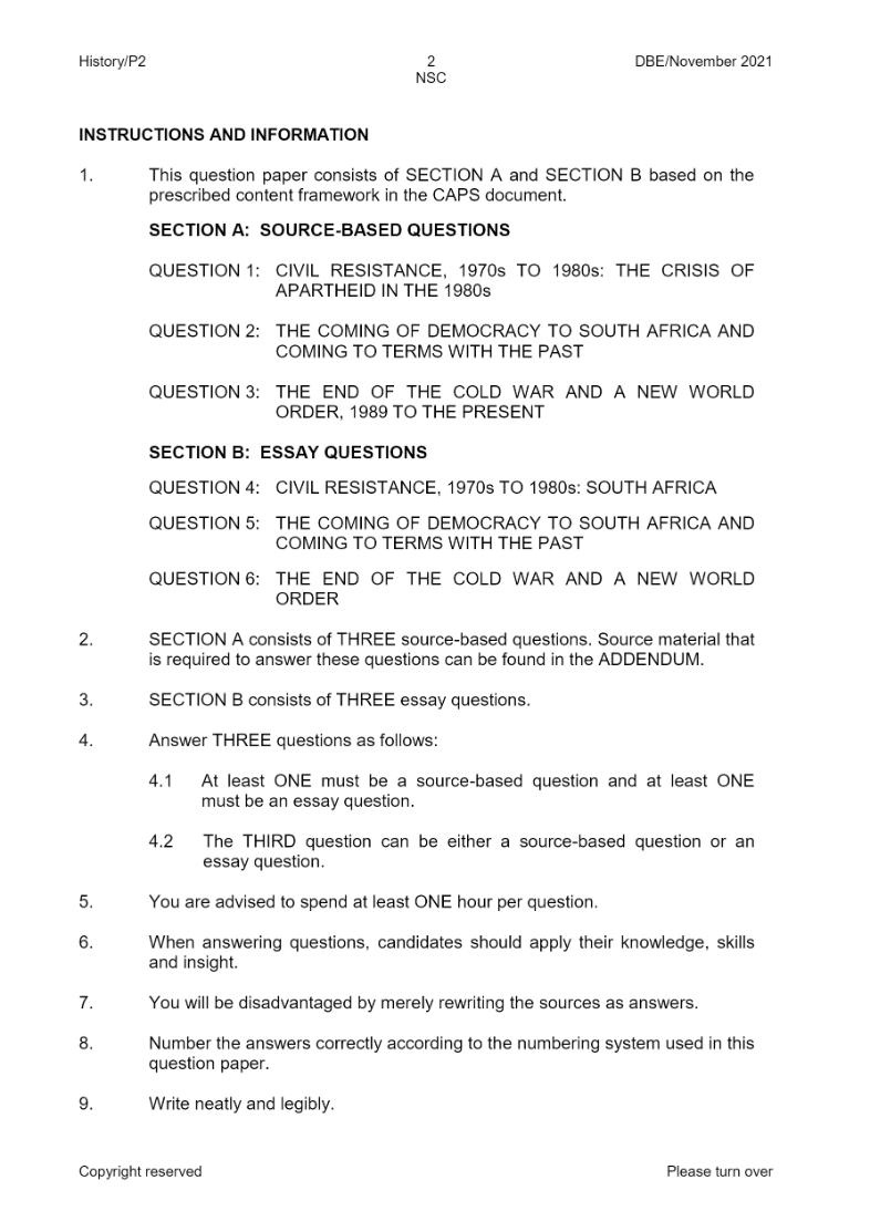 History Paper 2 page 2