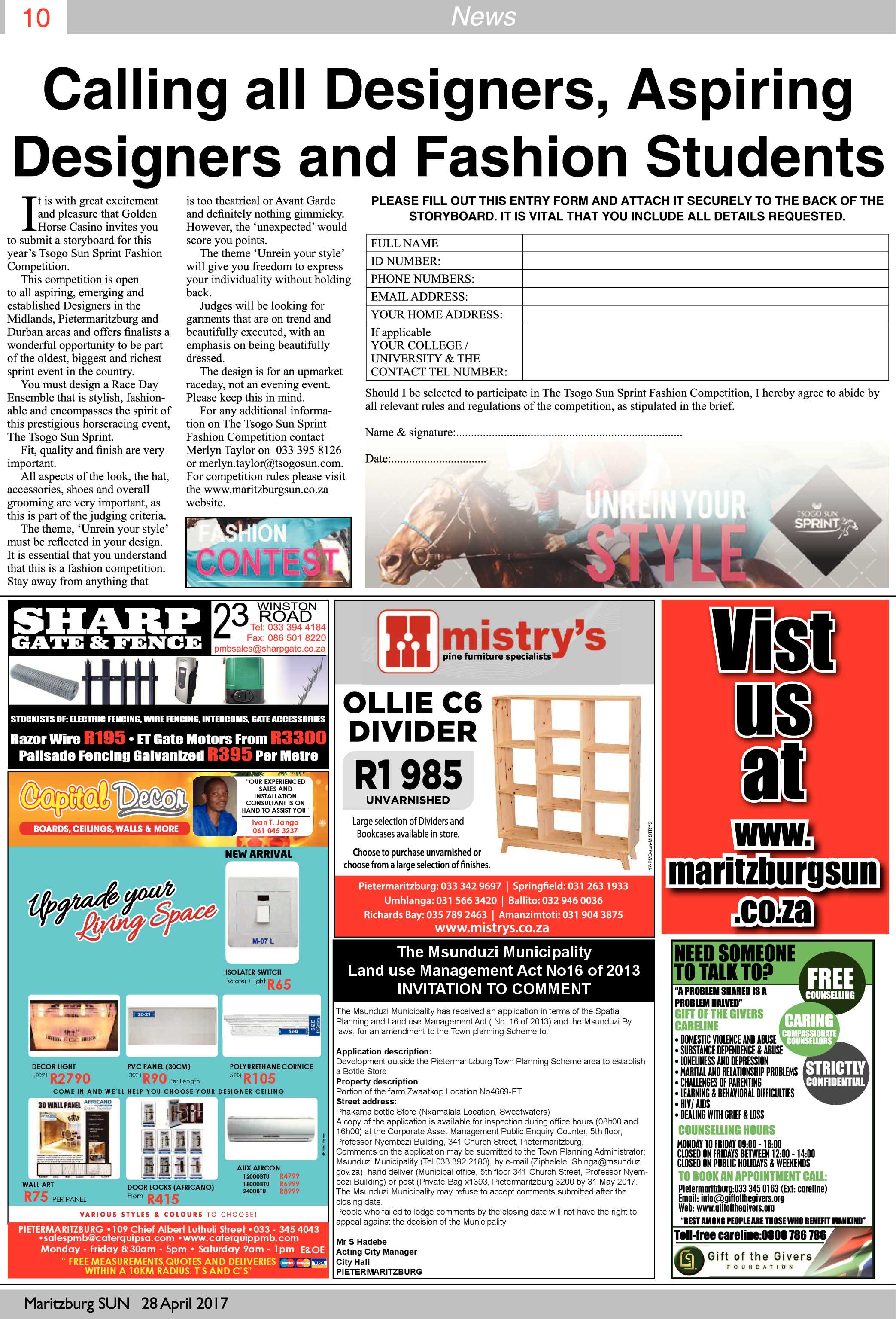 MaritzburgSun 28-04-2017 page 10