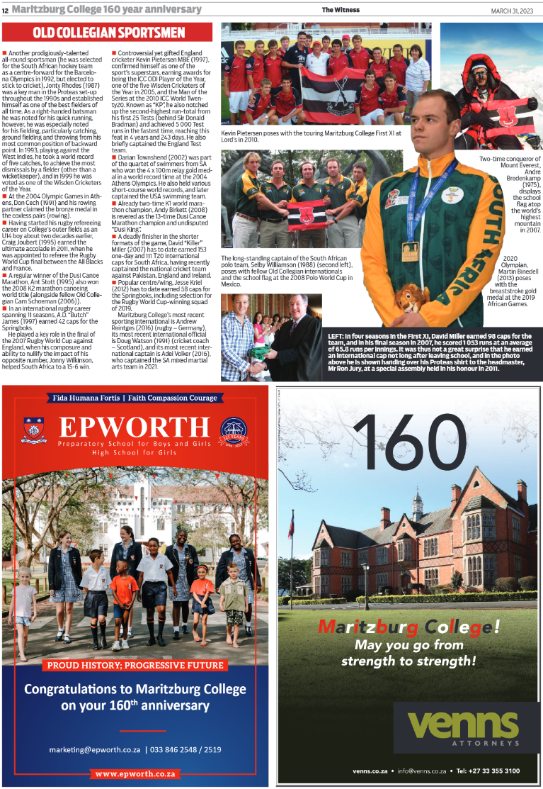 Maritzburg College Supplement 2023 page 12