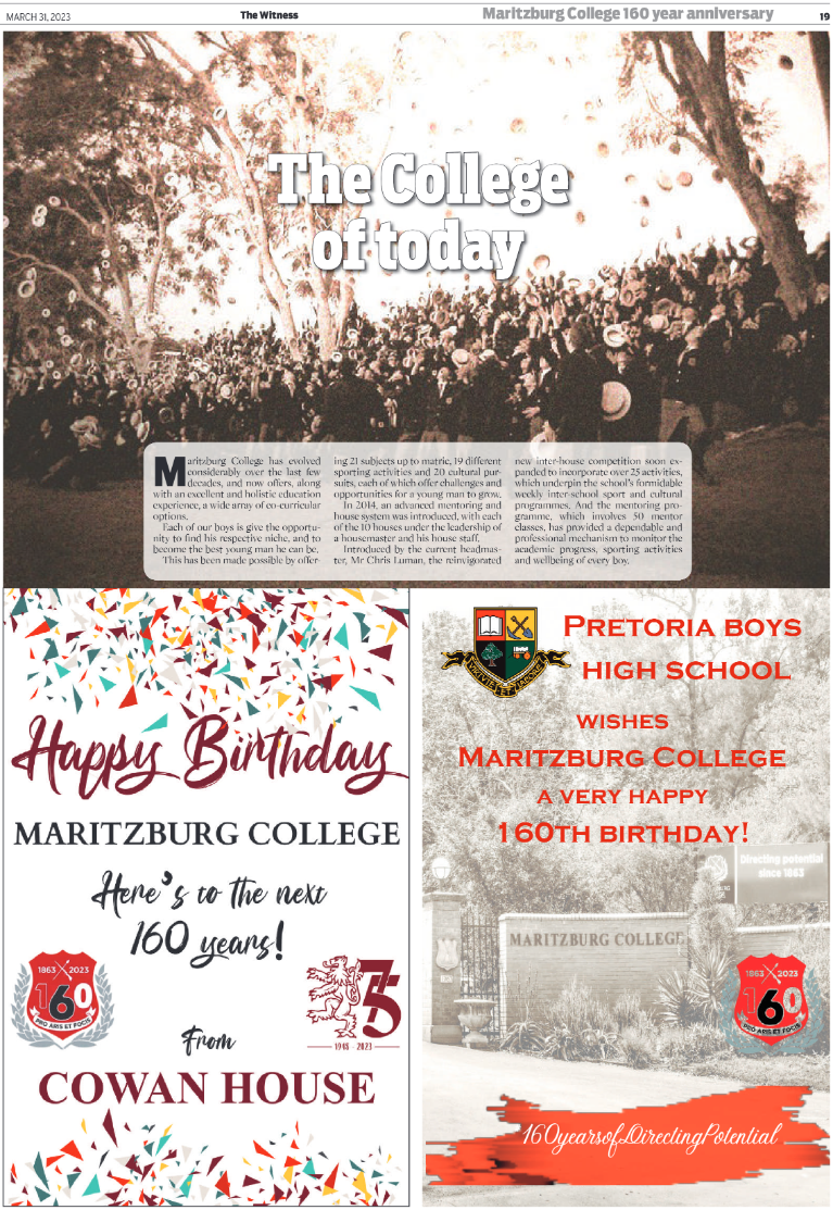 Maritzburg College Supplement 2023 page 19