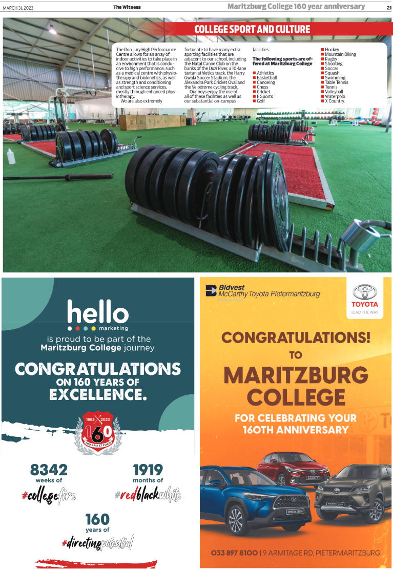 Maritzburg College Supplement 2023 page 21