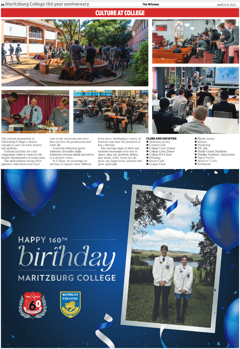 Maritzburg College Supplement 2023 page 26