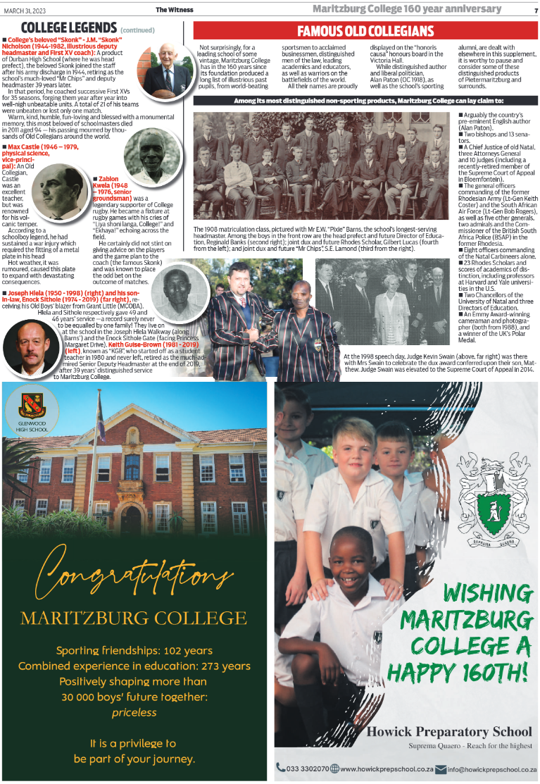 Maritzburg College Supplement 2023 page 7