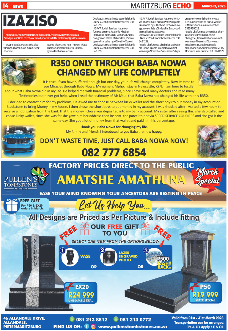 Maritzburg Echo 030323 page 16