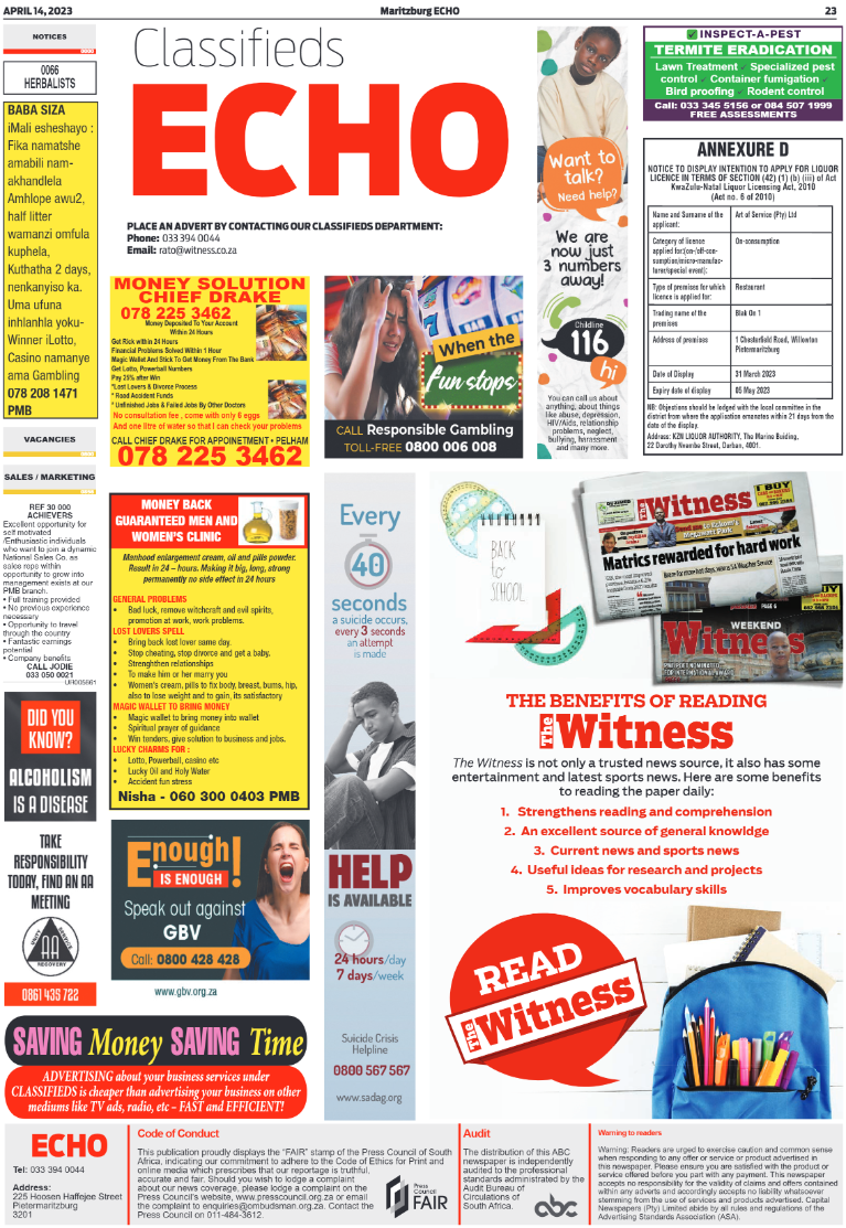 Maritzburg Echo 140423 page 25