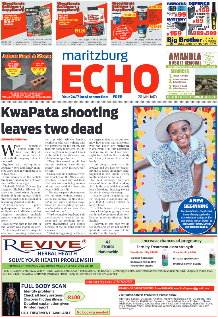 Maritzburg Echo 200123 page 1