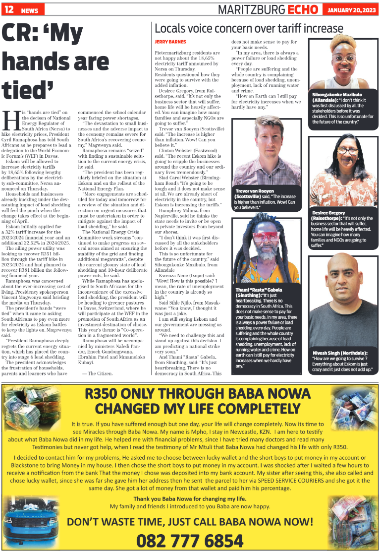 Maritzburg Echo 200123 page 12