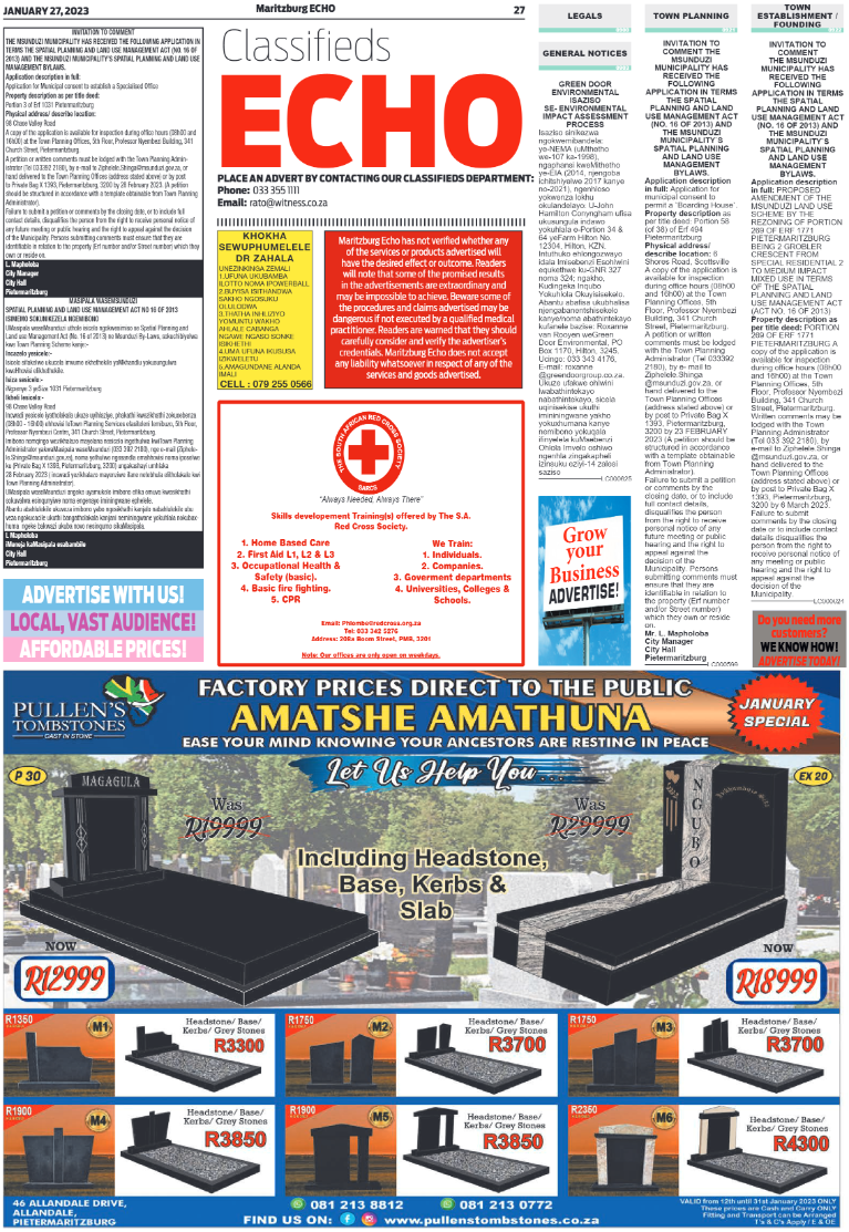 Maritzburg Echo 270123 page 27