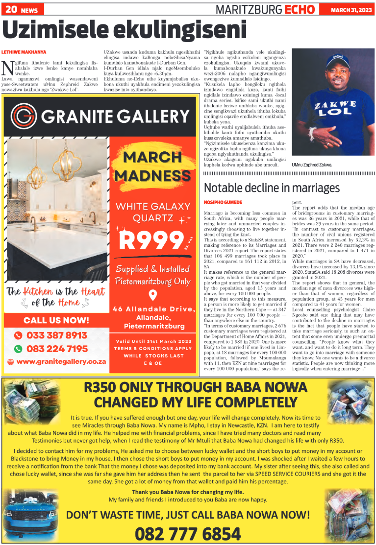 Maritzburg Echo 31.03.23 page 22
